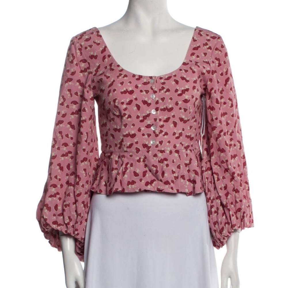 Staud Printed Top